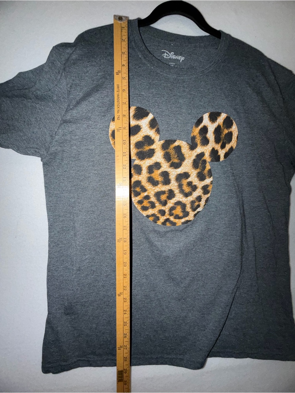 Disney Cheetah Print Mickey Silhouette Graphic Tee - Picture 7 of 7